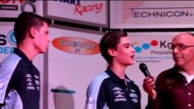 Jaimie van Sikkelerus met wildcard aan de start tijdens het W.K SBK in Assen
