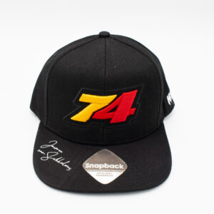 3D 74 Baseball cap Yellow-Red